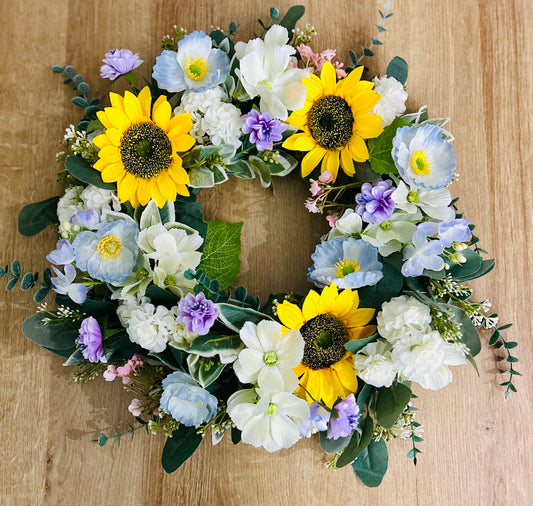 Sunflower & Wildflower Wreath