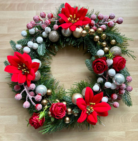 Bespoke handcrafted Artificial Christmas Wreath
