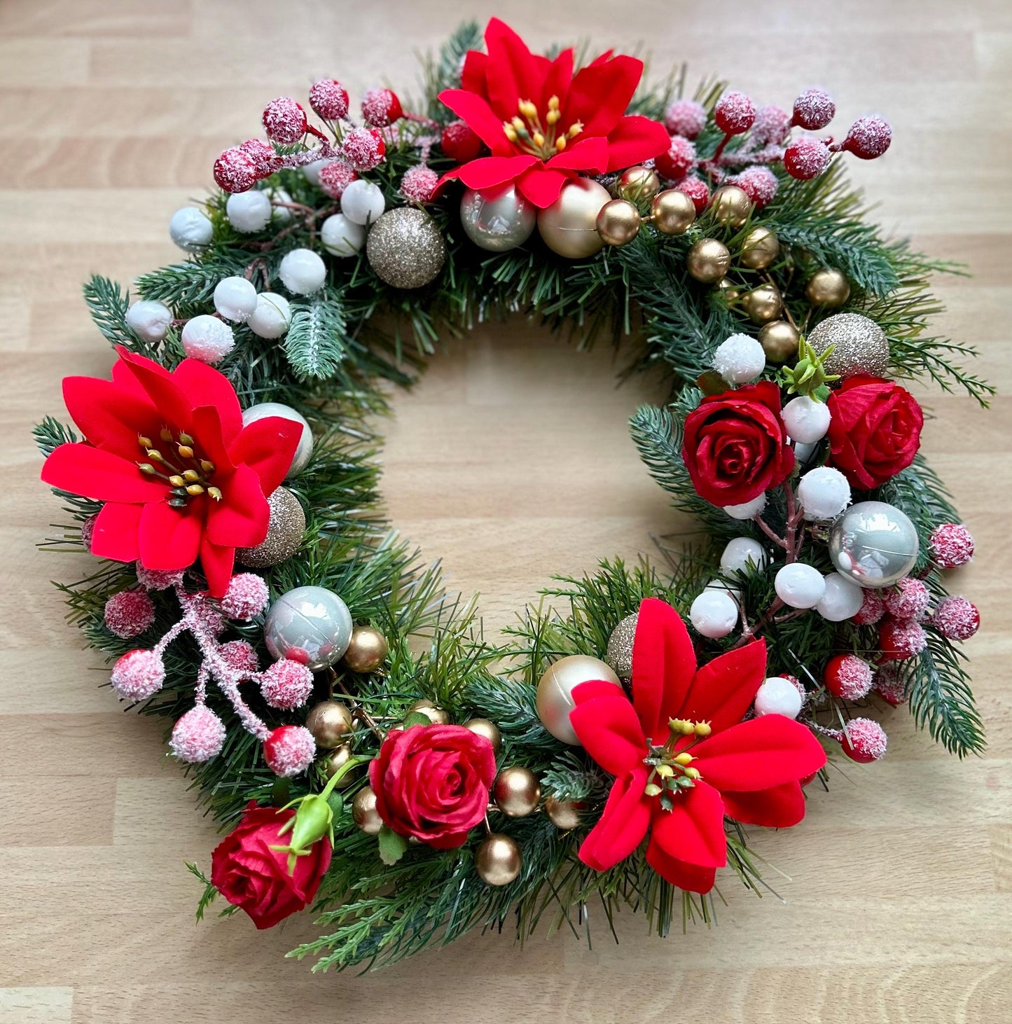 Bespoke handcrafted Artificial Christmas Wreath